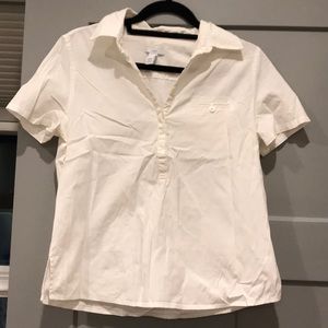 Gap stretch M white blouse